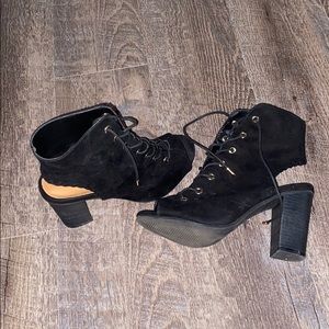 black heels